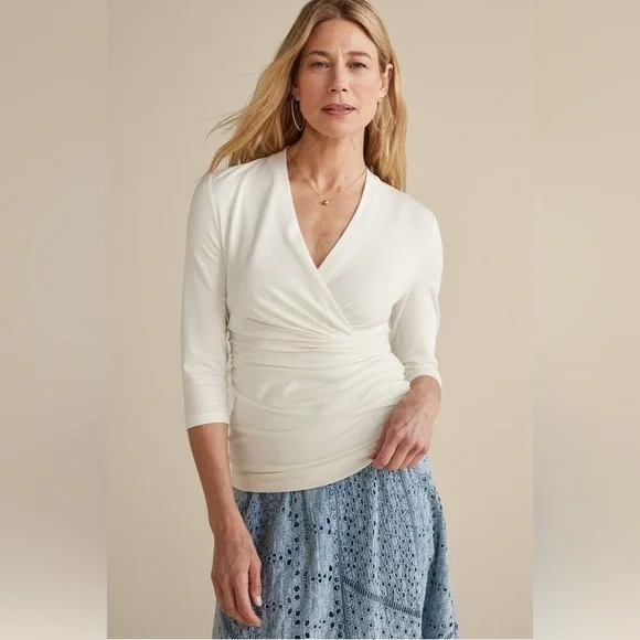 Soft Surroundings Alondra Knit Top Size L - Picture 2 of 8